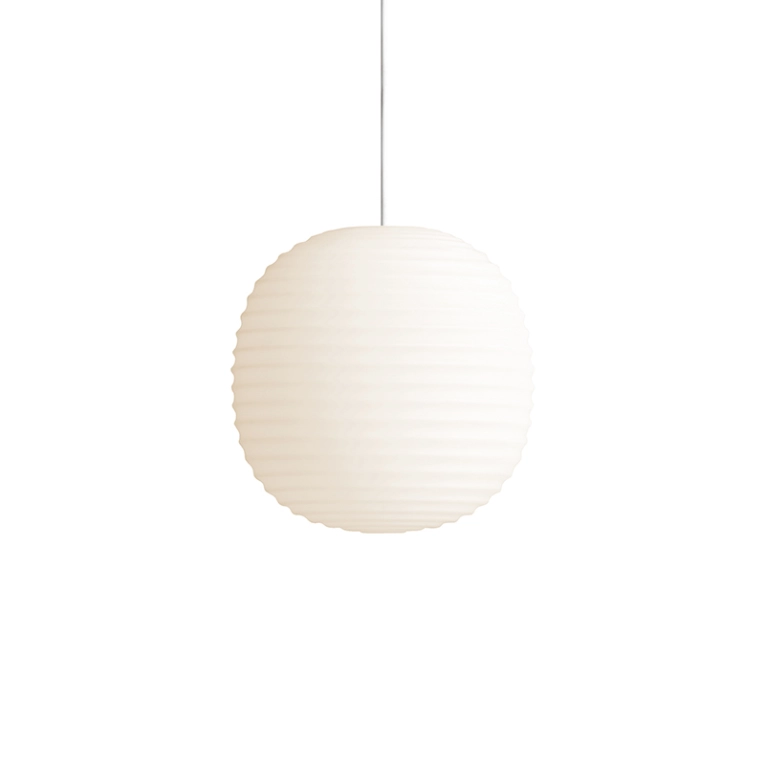 Suspension LANTERN Verre opale blanc givré NEW WORKS