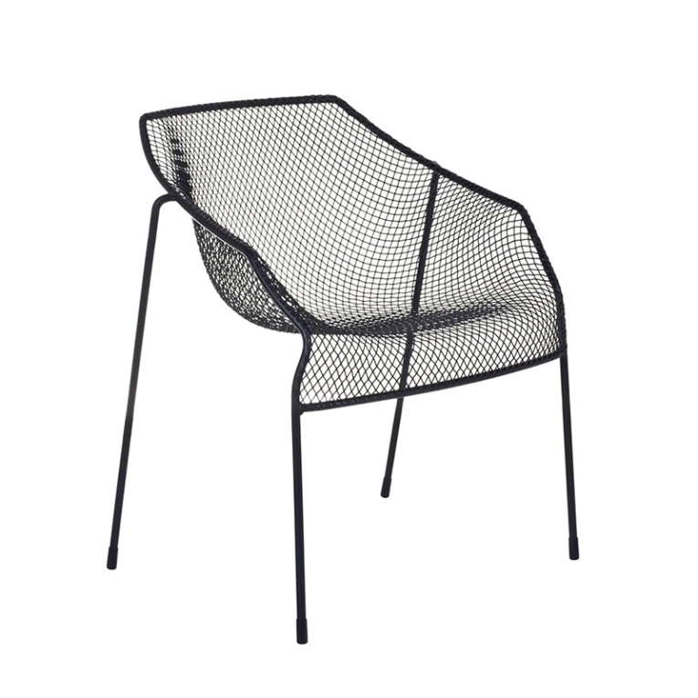 Chaise extérieur Petit fauteuil HEAVEN Noir EMU