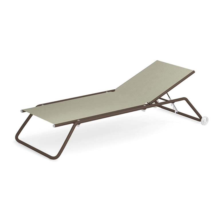 Bain de soleil, chaise longue et hamac Bain de soleil SNOOZE Marron d'Inde / Beige EMU
