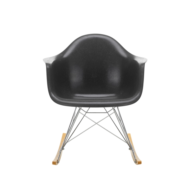 Fauteuil EAMES FIBERGLASS ARMCHAIR RAR Gris foncé Eames VITRA