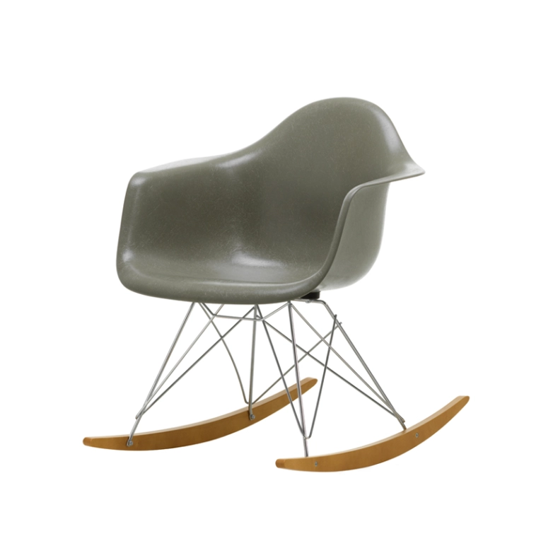 Fauteuil EAMES FIBERGLASS ARMCHAIR RAR Terre d'ombre Eames VITRA