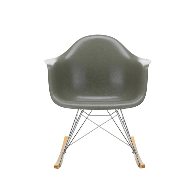 Fauteuil EAMES FIBERGLASS ARMCHAIR RAR Terre d'ombre Eames VITRA