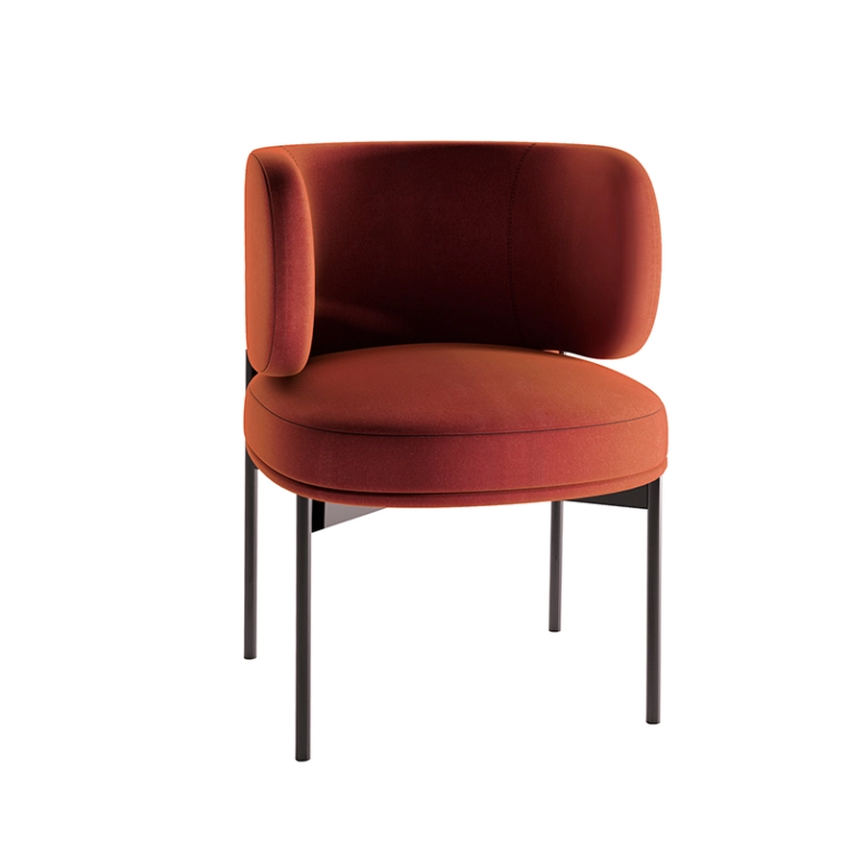 Chaise AKIKO Brique GALLOTTI & RADICE