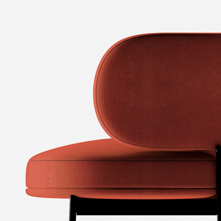 Chaise AKIKO Brique GALLOTTI & RADICE