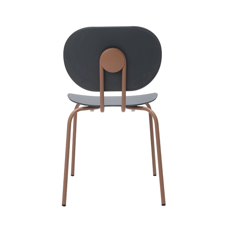 Chaise HARI PP indoor Bleu marine / Terre cuite ONDARRETA