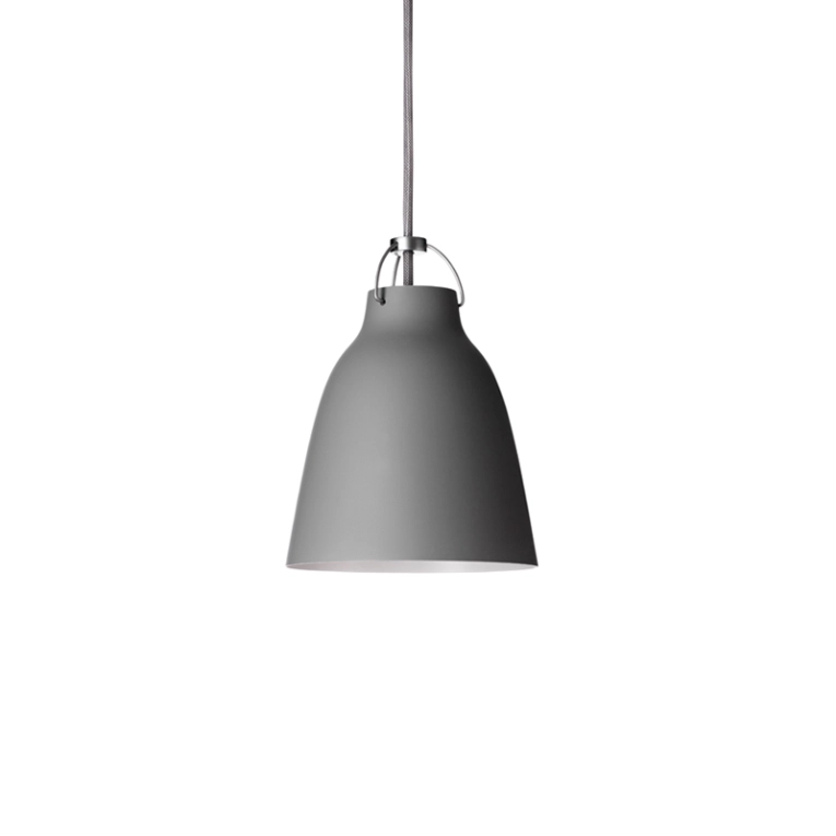 Suspension CARAVAGGIO P1 Gris 45 mat/ câble gris FRITZ HANSEN