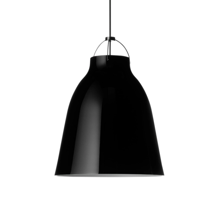 Suspension CARAVAGGIO P3 Noir brillant/ câble noir FRITZ HANSEN