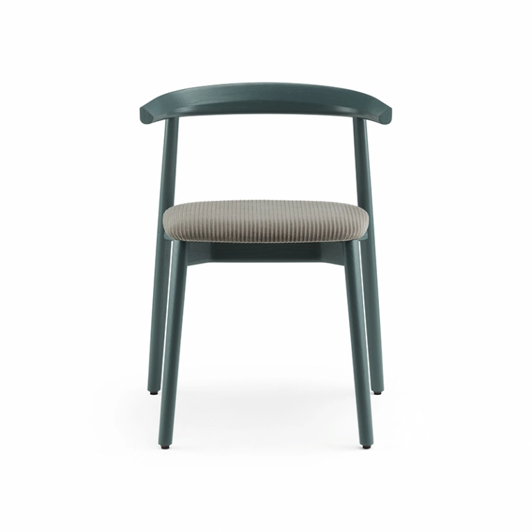 Chaise ANDO ASSISE TISSU Frêne peint coloris baie / Phlox 243 DE LA ESPADA