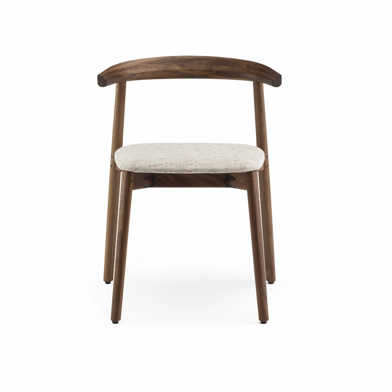 Chaise ANDO ASSISE TISSU Noyer danois huilé / Sonar 113 DE LA ESPADA