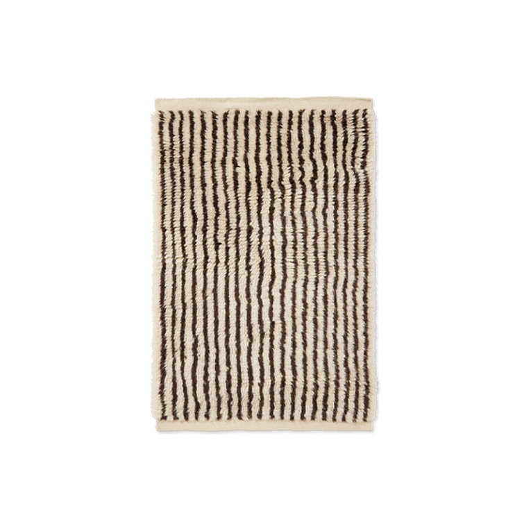Tapis KAMI KNOTTED 80x120 Blanc cassé / Café FERM LIVING