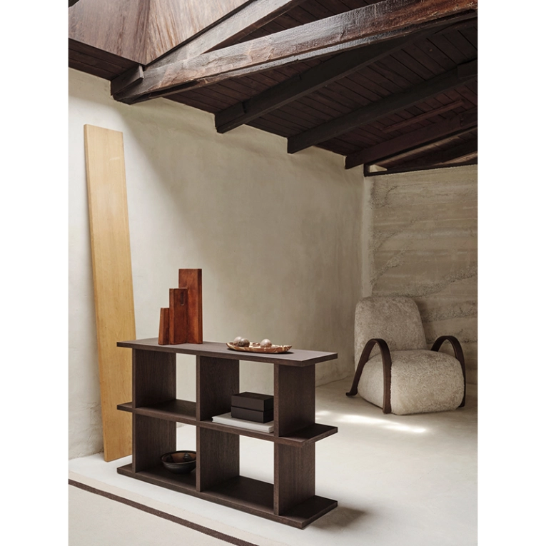 Etagère Bibliothèque KONA 2x2 Chêne teinte foncée FERM LIVING