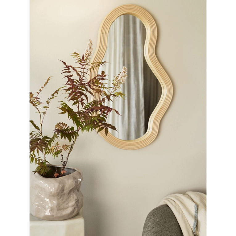 Miroir Miroir POND ROTIN Naturel FERM LIVING