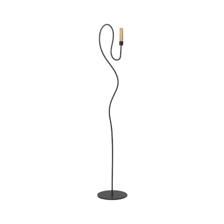 Photophore, bougeoir et bougie Chandelier VALSE H 113 Noir FERM LIVING