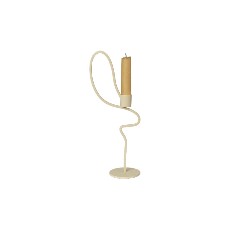 Photophore, bougeoir et bougie Chandelier VALSE H 28 Cachemire FERM LIVING