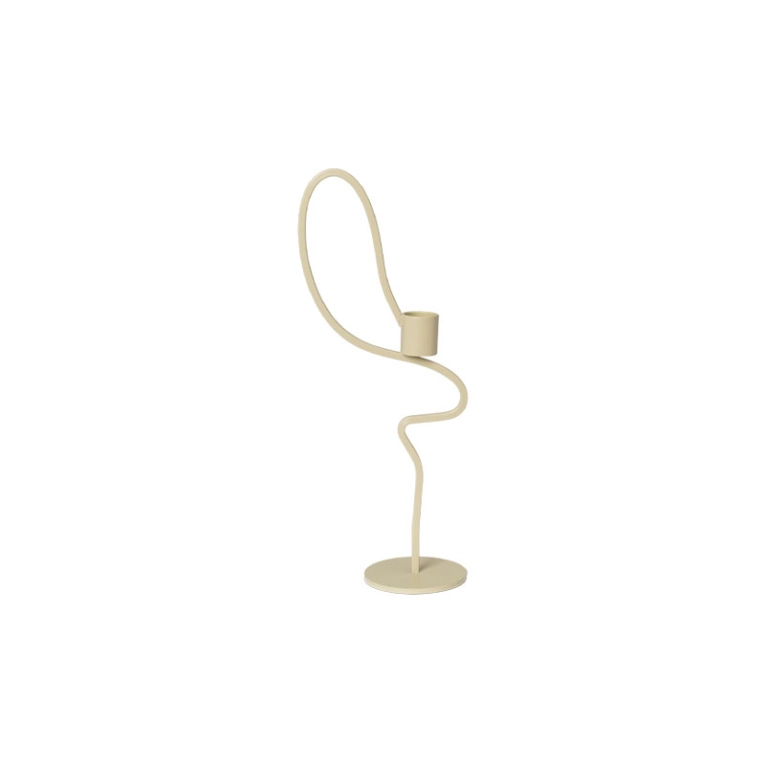 Photophore, bougeoir et bougie Chandelier VALSE H 28 Cachemire FERM LIVING