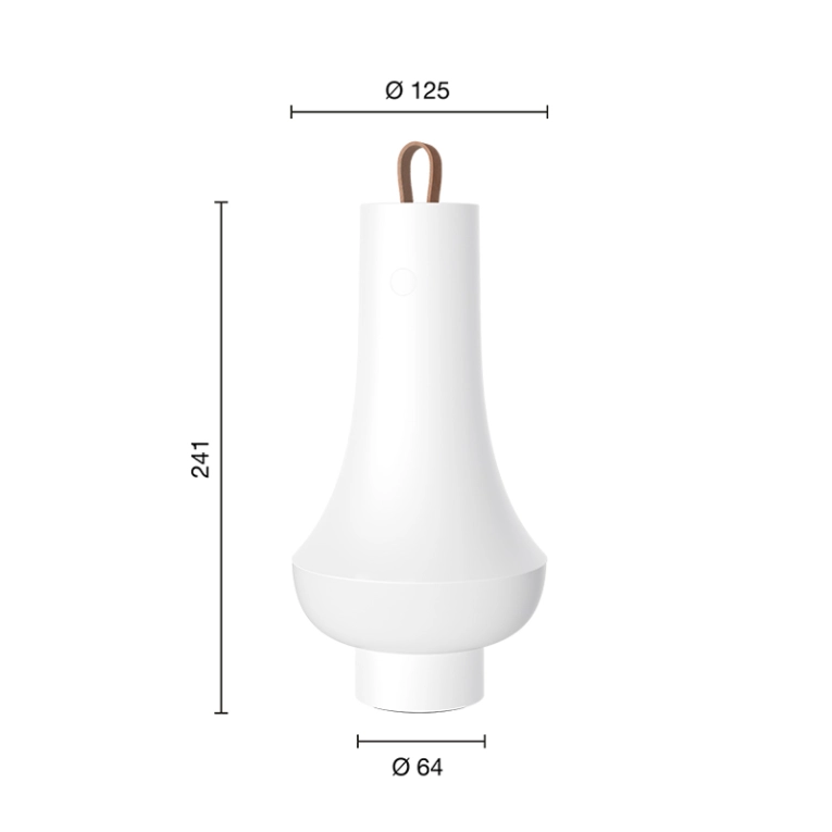 Lampe sans fil TOMOSHI Blanc LOUIS POULSEN