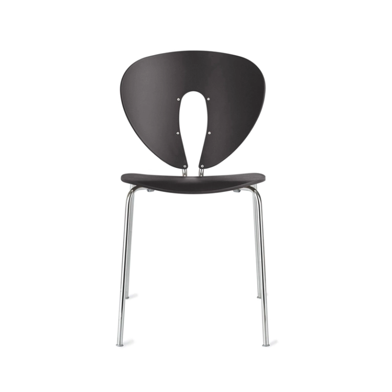 Chaise GLOBUS Frêne laqué Frêne laqué noir STUA