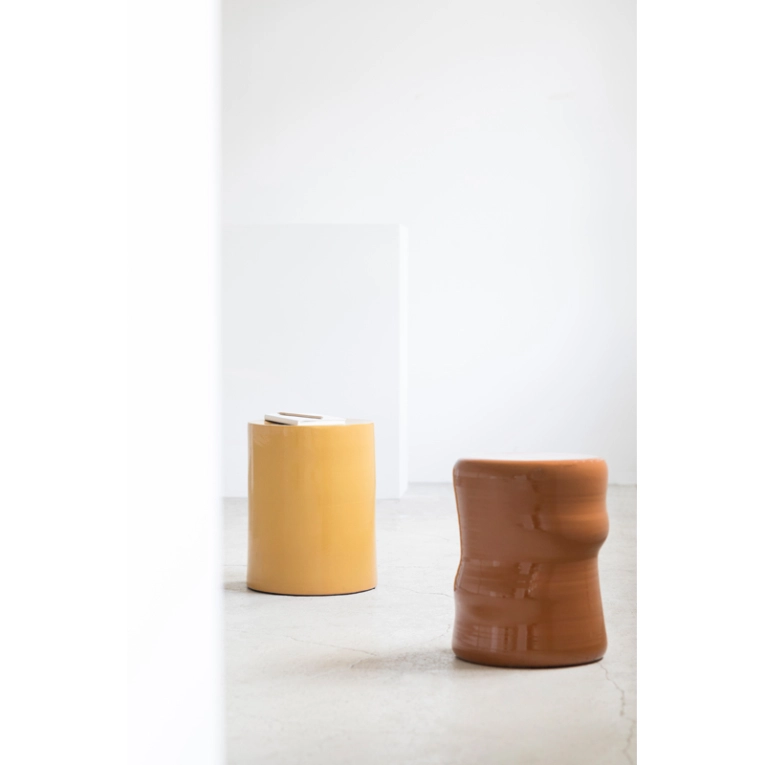 Tabouret PAWN ORGANIC H 45 Orange rouille SERAX