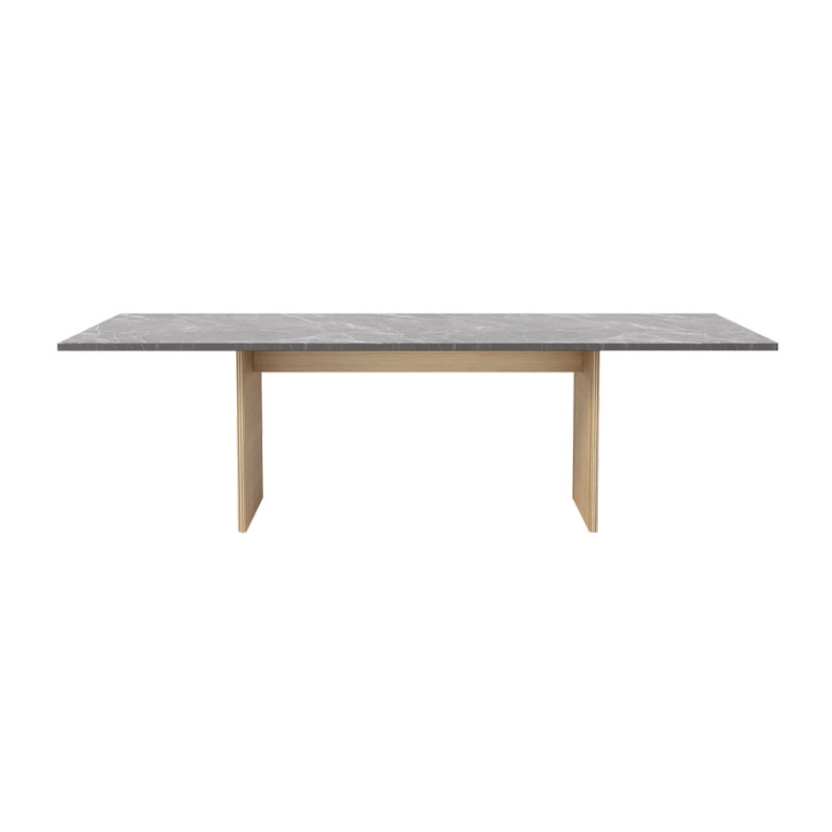 Table CABIN SQUARE Marbre Pietra gris / Chêne clair VIPP