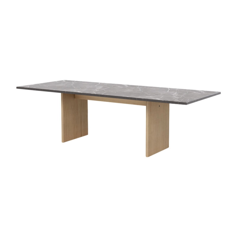 Table CABIN SQUARE Marbre Pietra gris / Chêne clair VIPP