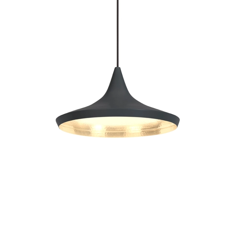 Suspension BEAT LIGHT WIDE Noir/ laiton TOM DIXON