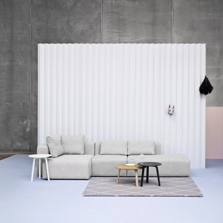 Table d'appoint guéridon BELLA COFFEE TABLE Noir HAY