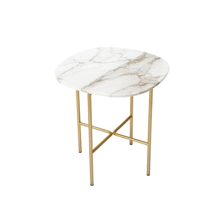 Table d'appoint guéridon SOAP Calacatta blanc  TACCHINI