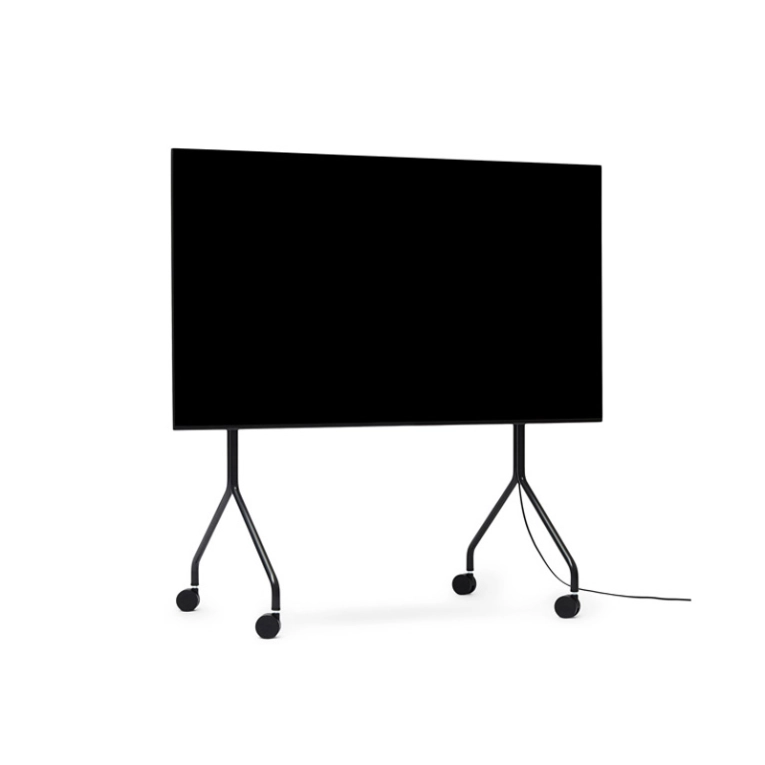 Meuble TV Support TV MOON ROLLIN' Noir PEDESTAL