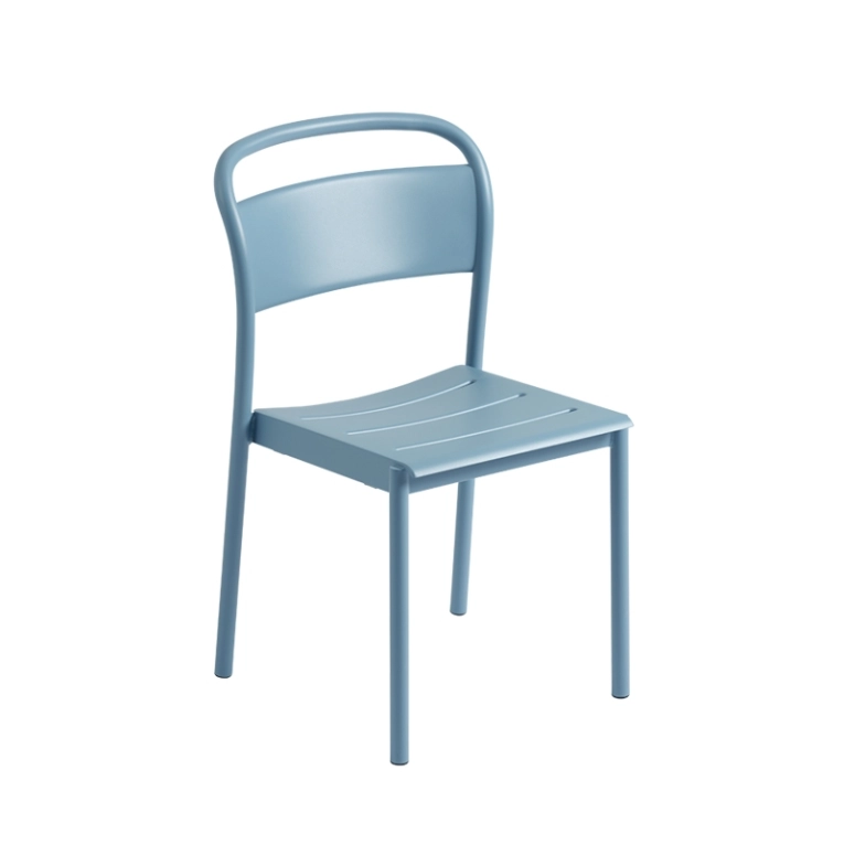 Chaise extérieur LINEAR STEEL Bleu clair MUUTO