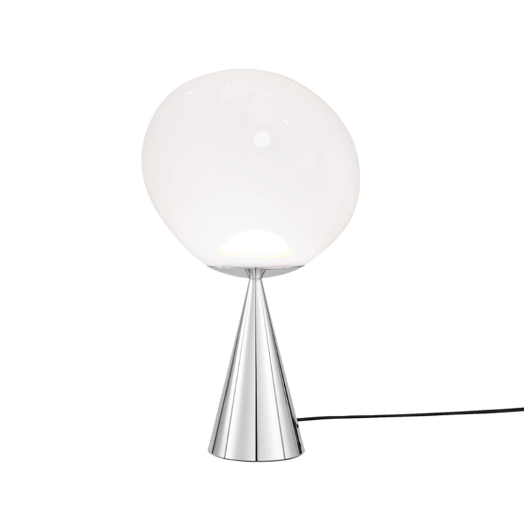 Lampe à poser MELT CONE FAT Opalin/ chrome TOM DIXON