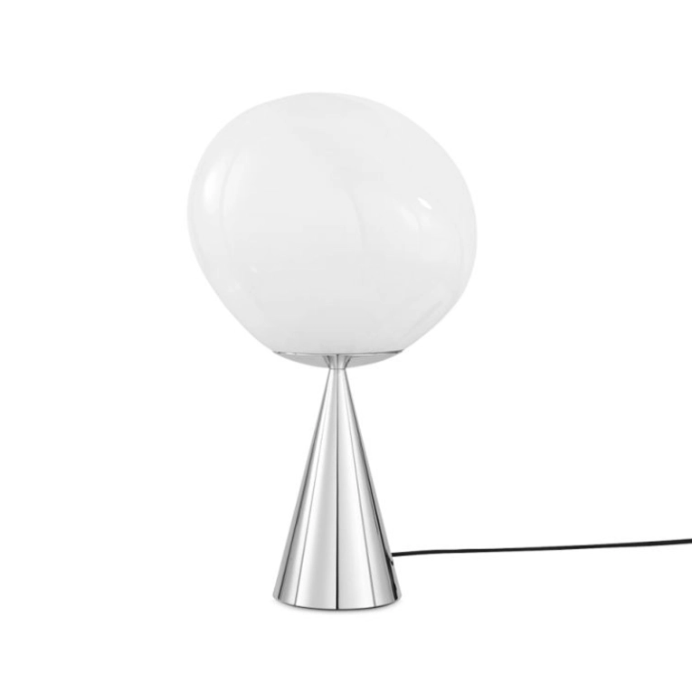 Lampe à poser MELT CONE FAT Opalin/ chrome TOM DIXON