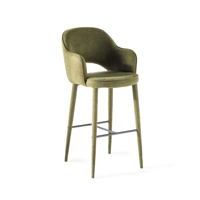 Tabouret haut COSY Vert olive POLS POTTEN