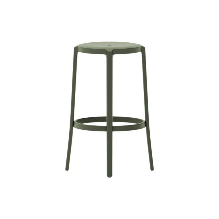 Tabouret haut ON & ON Vert forêt EMECO
