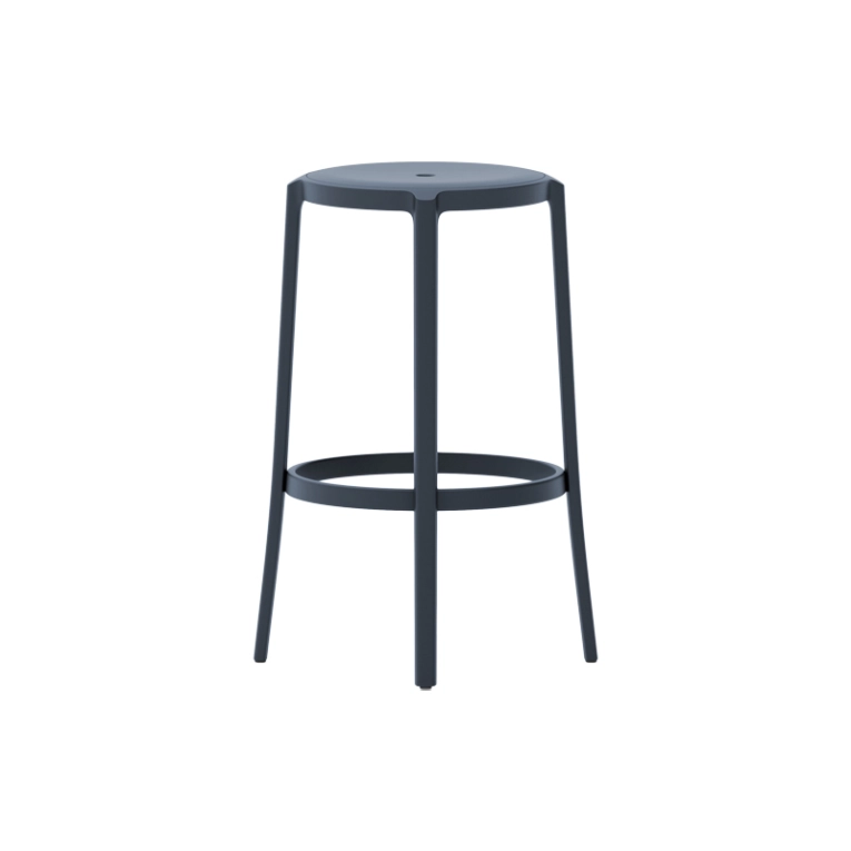 Tabouret haut ON & ON Bleu marine EMECO