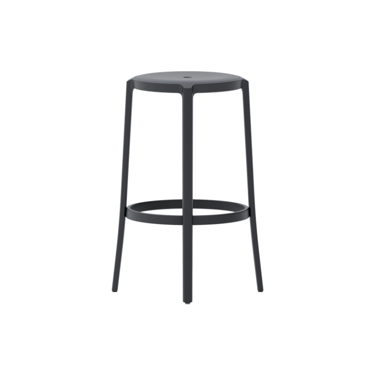 Tabouret haut ON & ON Noir EMECO
