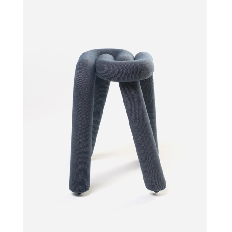 Tabouret BOLD Bleu pailleté MOUSTACHE