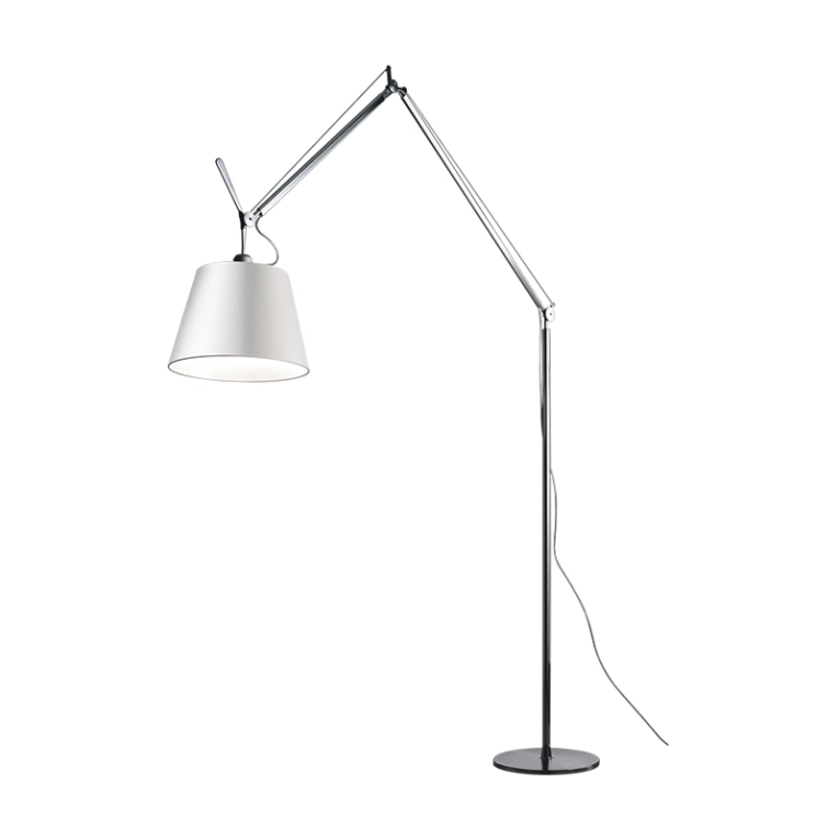 Lampadaire TOLOMEO MEGA TERRA Satin gris ARTEMIDE