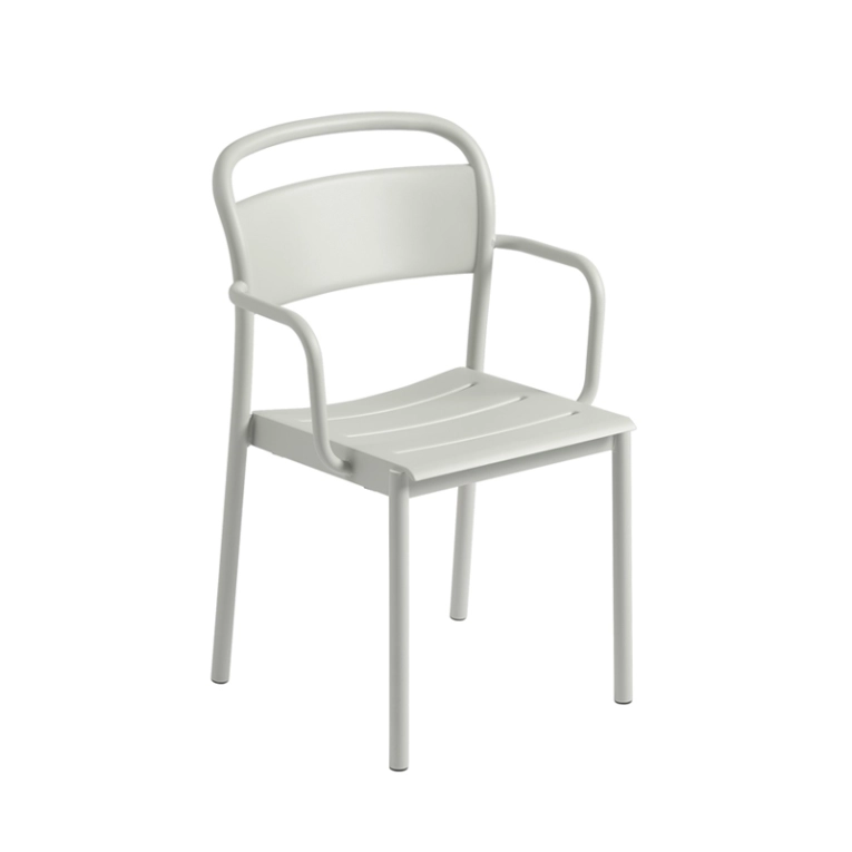 Chaise extérieur LINEAR STEEL Gris MUUTO