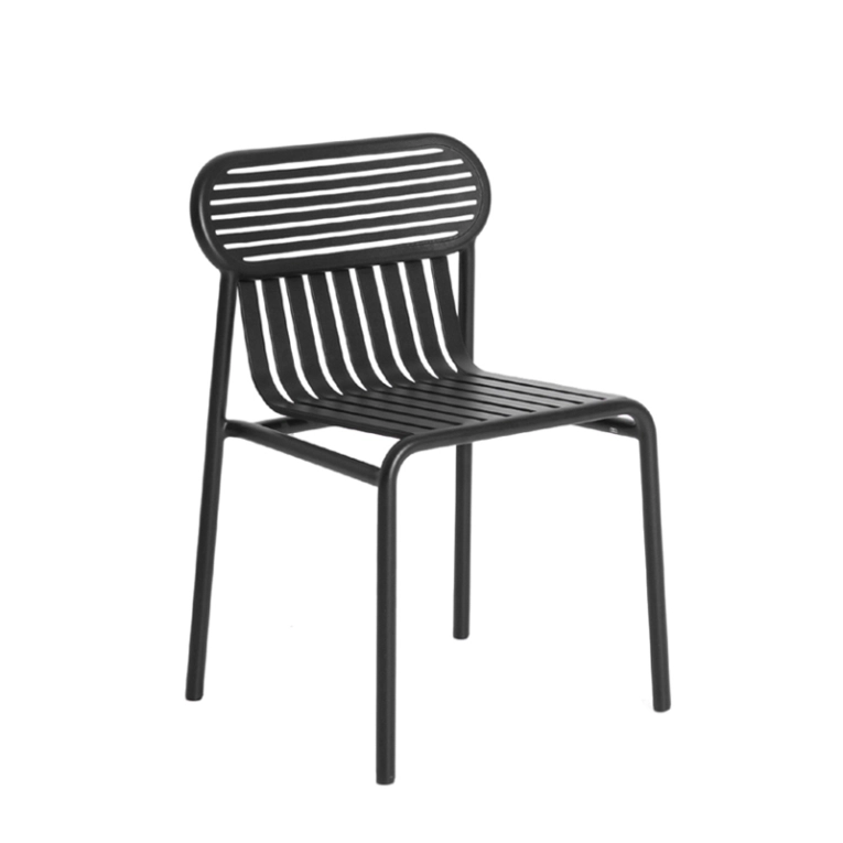 Chaise extérieur WEEK-END Noir PETITE FRITURE