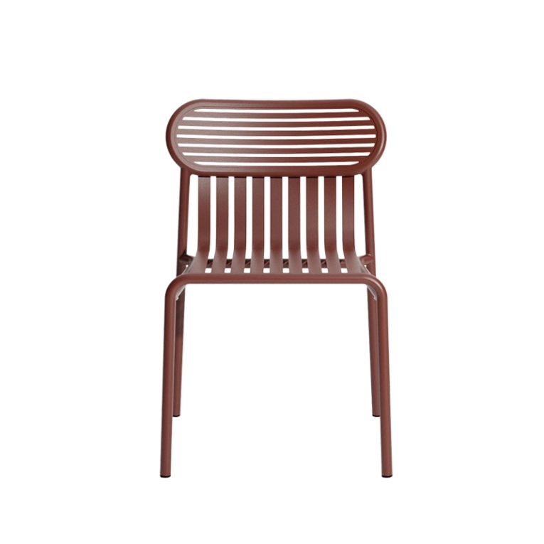 Chaise extérieur WEEK-END Rouge brun PETITE FRITURE