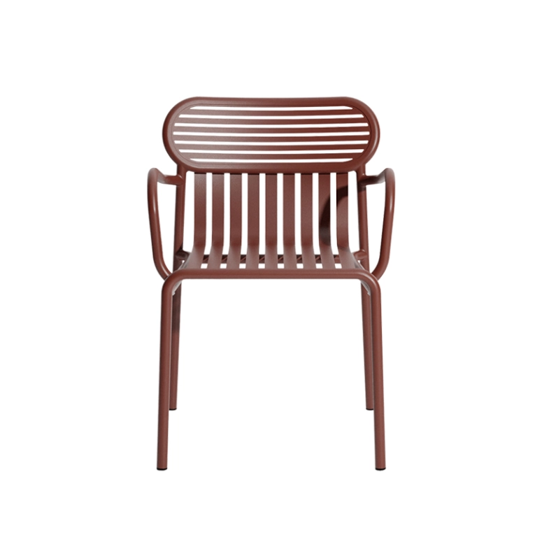 Chaise extérieur WEEK-END Rouge brun PETITE FRITURE