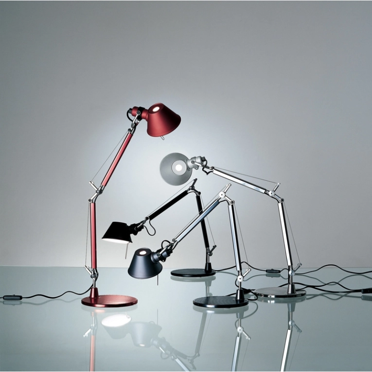 Lampe de bureau TOLOMEO MICRO Rouge anodisé ARTEMIDE