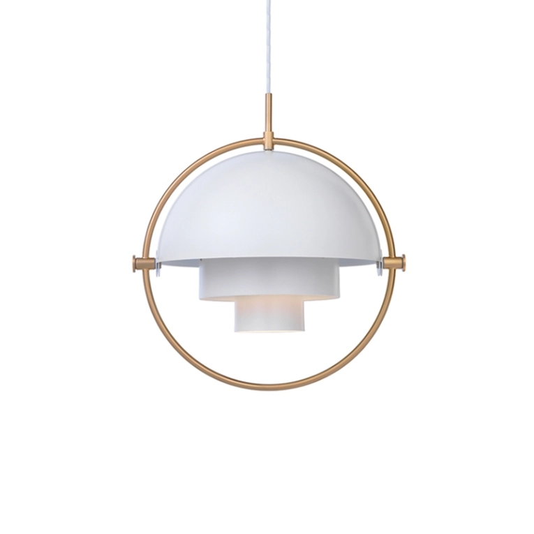 Suspension MULTI-LITE Laiton/ blanc GUBI