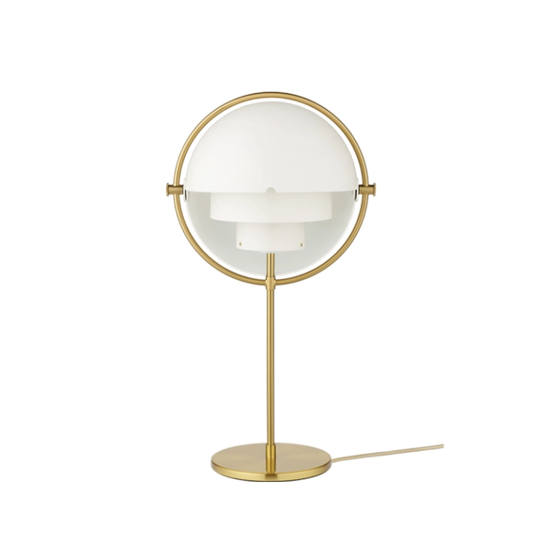 Lampe à poser MULTI-LITE Laiton/ blanc GUBI
