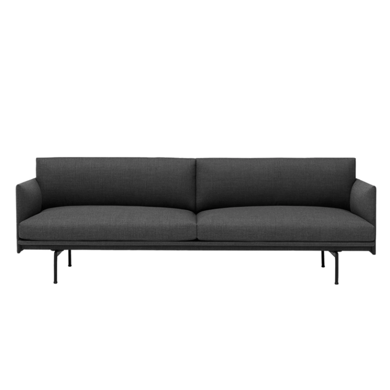 Canapé OUTLINE 3 places Tissu Vancouver 14  MUUTO