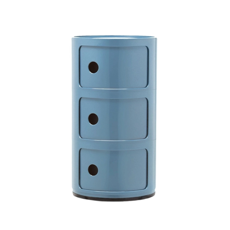 Meuble de rangement COMPONIBILI 3 tiroirs Bleu clair KARTELL
