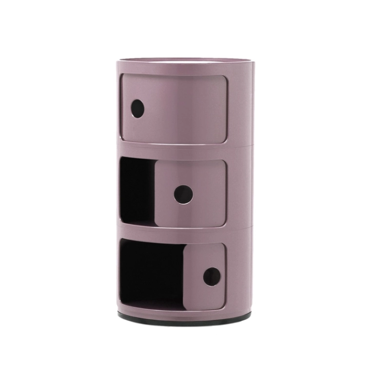 Meuble de rangement COMPONIBILI 3 tiroirs Mauve KARTELL