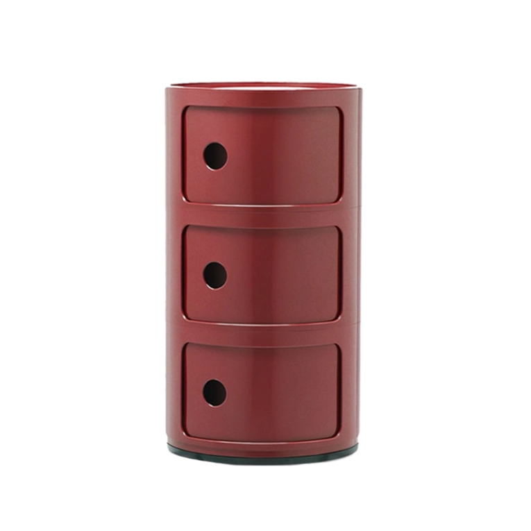 Meuble de rangement COMPONIBILI 3 tiroirs Bordeaux KARTELL