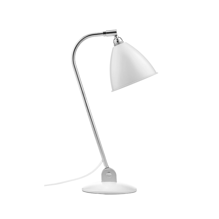 Lampe à poser BESTLITE BL2 Chrome/ blanc GUBI