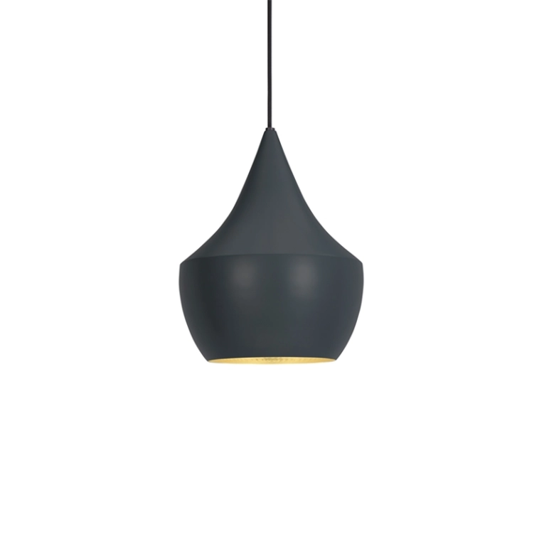 Suspension BEAT LIGHT FAT Noir/ laiton TOM DIXON